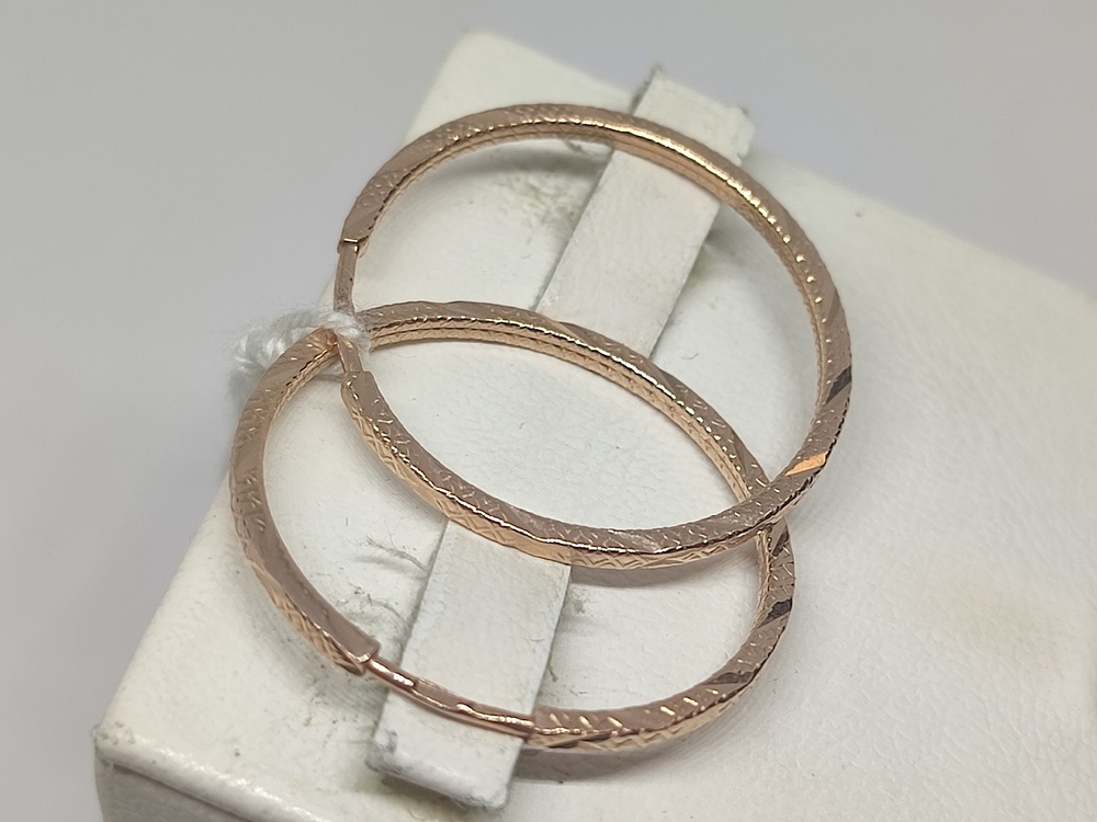 СКОН585 СЕРЬГИ КОНГО (Au 585)