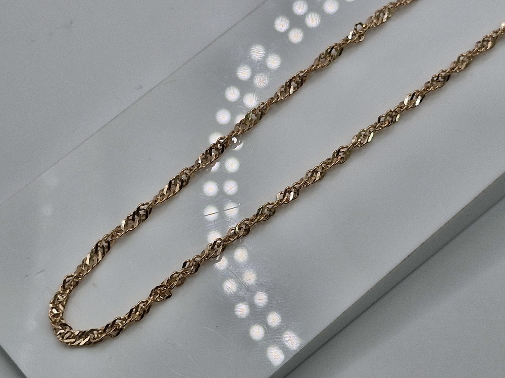 ЦЕПЬ ПУСТОТЕЛАЯ Сингапур (Au 585)