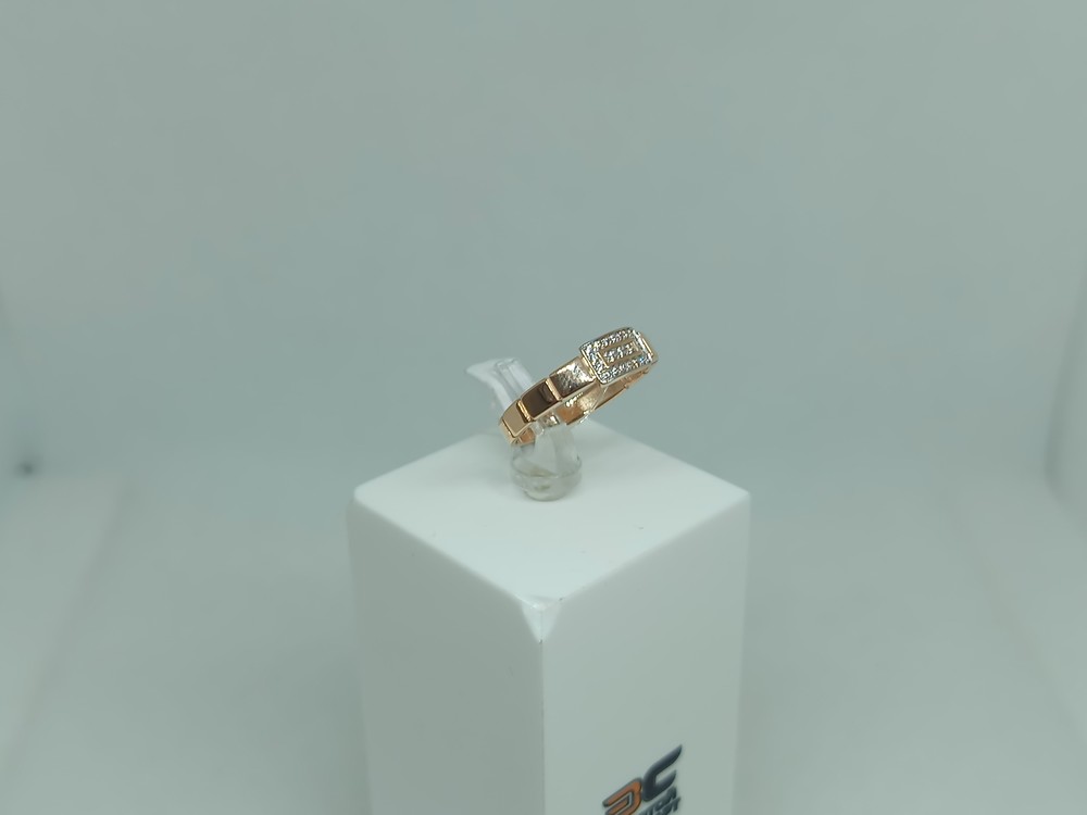 КОЛЬЦО С КАМНЯМИ (Au 585)