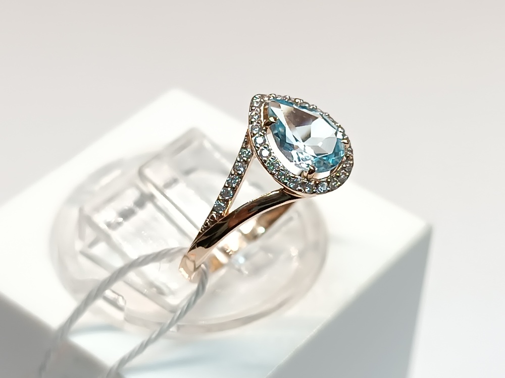 КОЛКМИ585 КОЛЬЦО С КАМНЯМИ (Au 585)