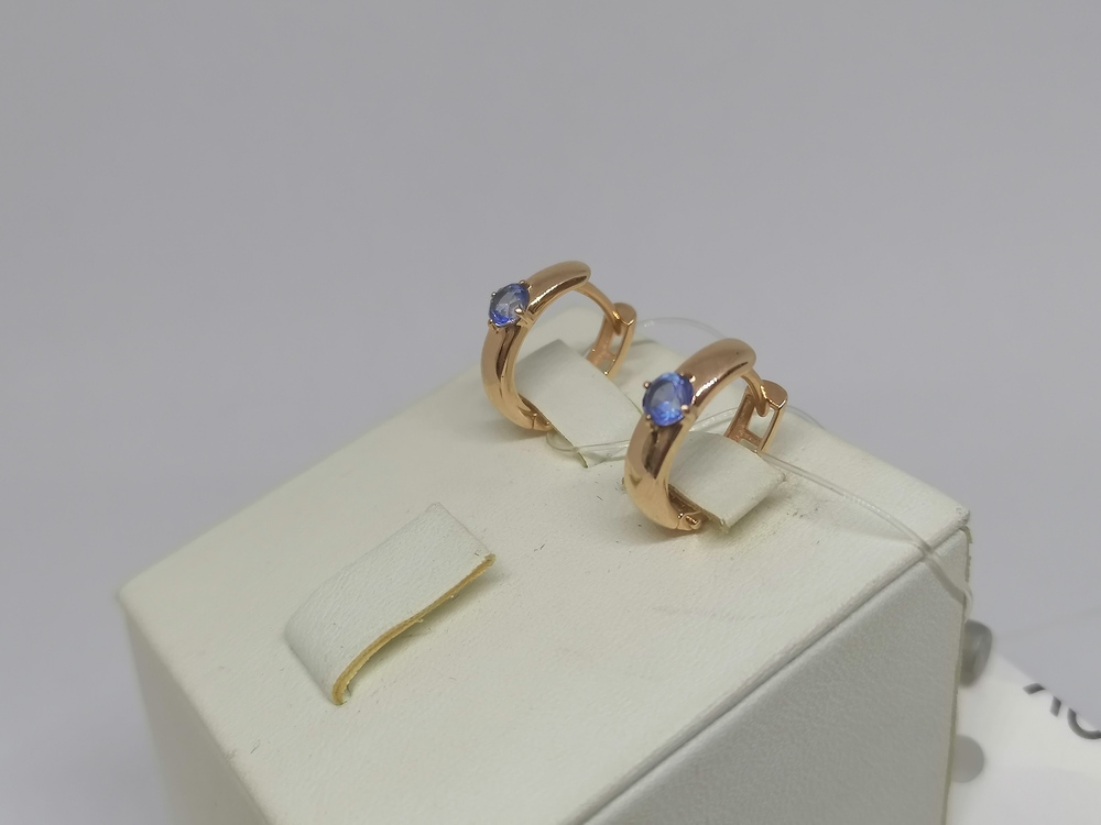 СЕРЬГИ С КАМНЕМ (Au 585)