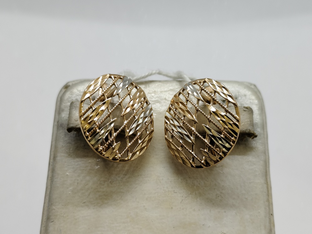 СЕРЬГИ БЕЗ КАМНЯ (Au 585)