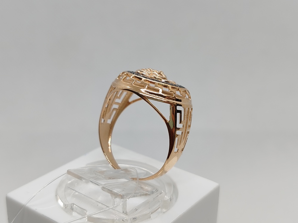 КОЛЬЦО С КАМНЯМИ (Au 585)