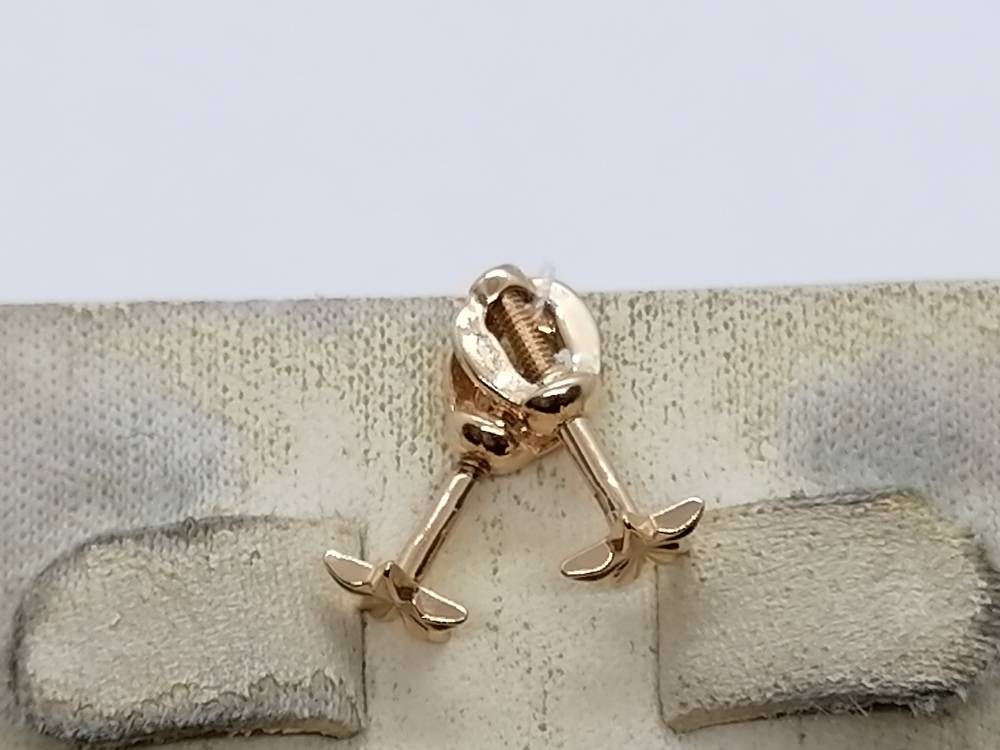 СПУС585 СЕРЬГИ ПУСЕТЫ (Au 585)