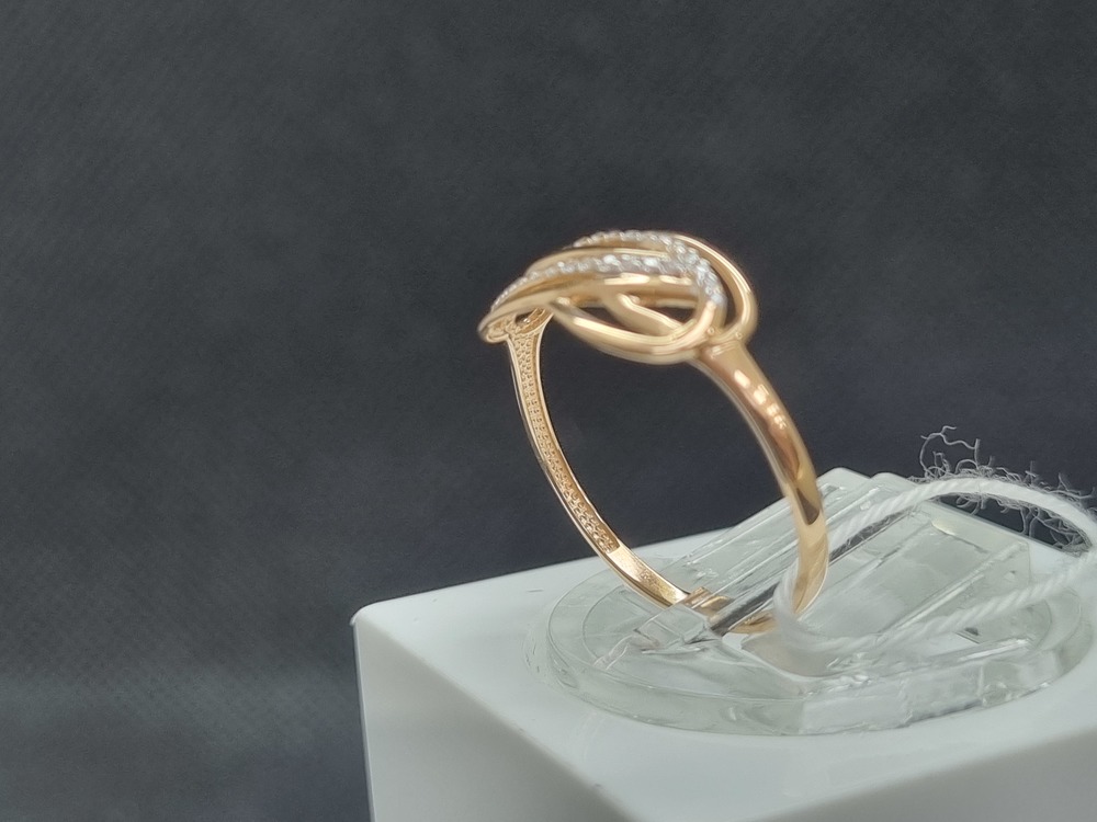 КОЛЬЦО С КАМНЯМИ (Au 585)