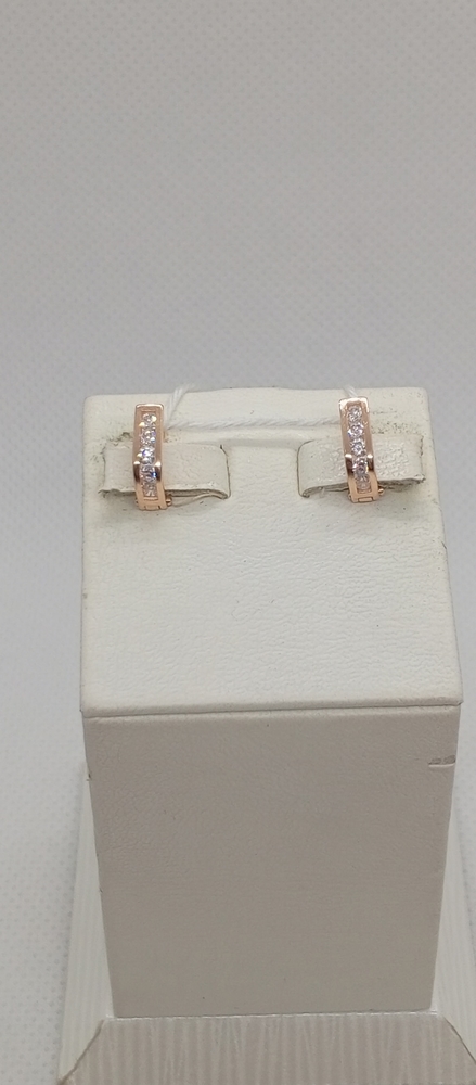 СКМИ585 СЕРЬГИ С КАМНЯМИ (Au 585)