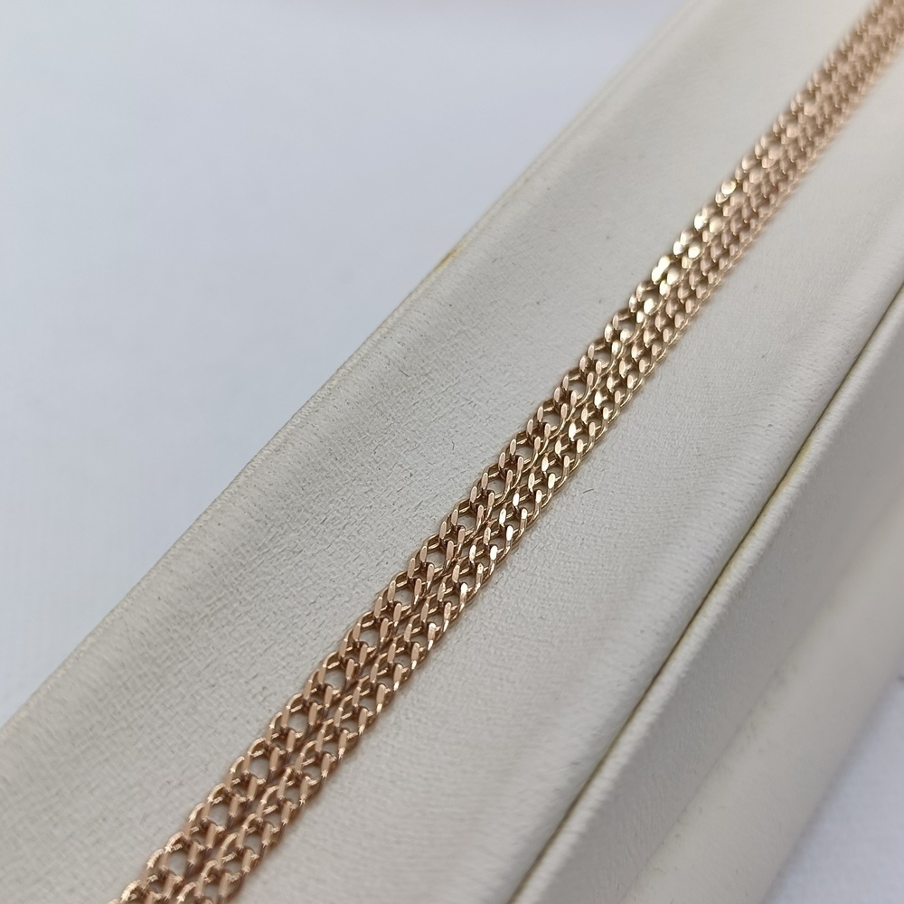 ЦЕПЬ ПОЛНОВЕСНАЯ Ромб двойной (Au 585)