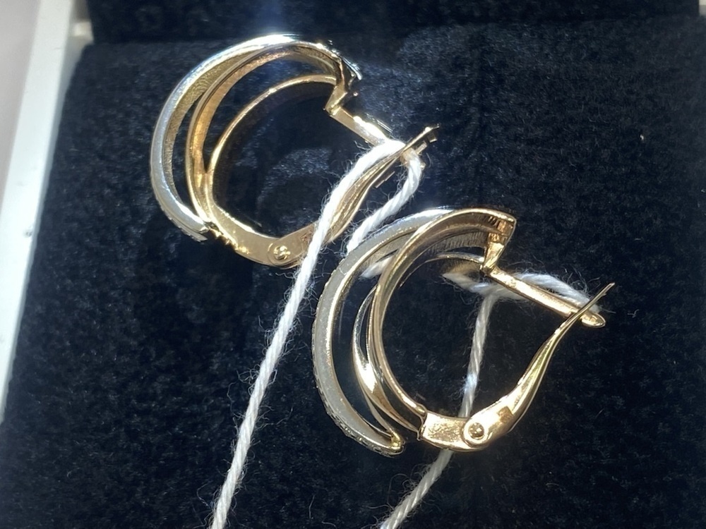 СКМИ585 СЕРЬГИ С КАМНЯМИ (Au 585)