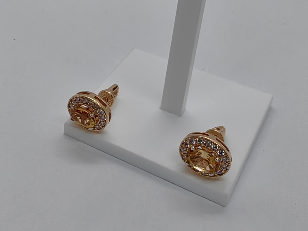 СЕРЬГИ С КАМНЯМИ (Au 585)