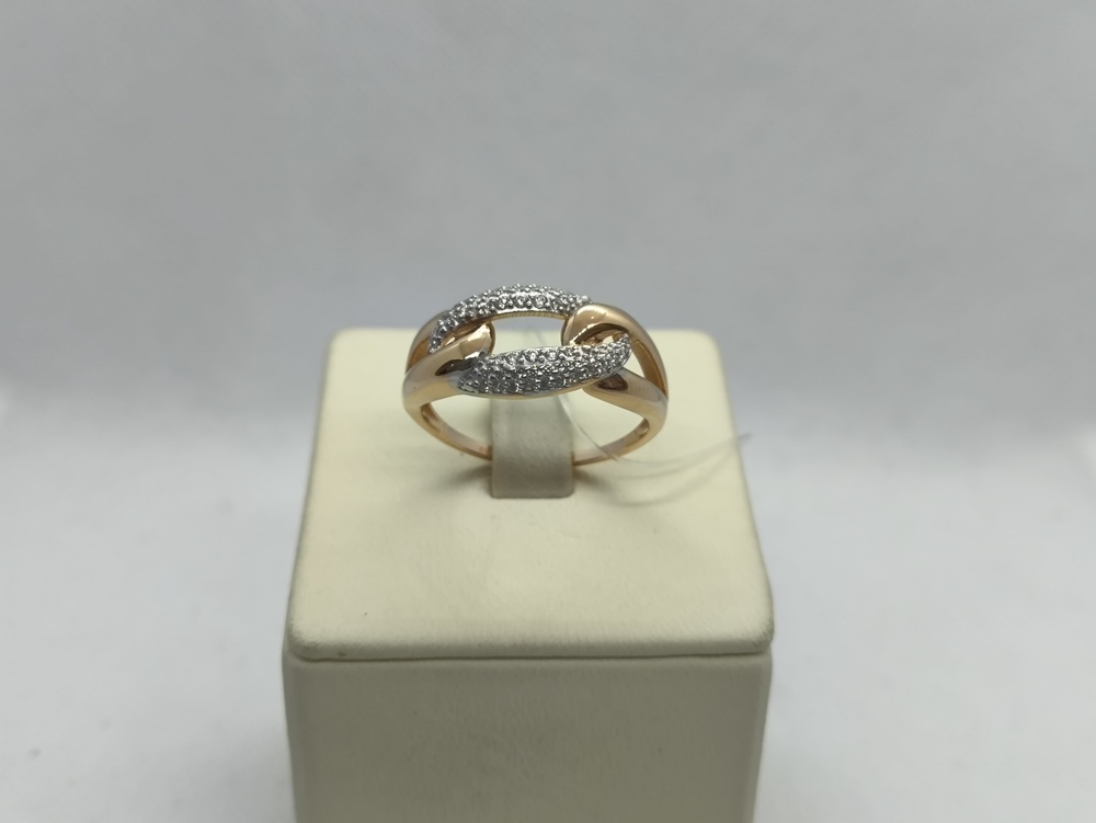 КОЛЬЦО С КАМНЯМИ (Au 585)