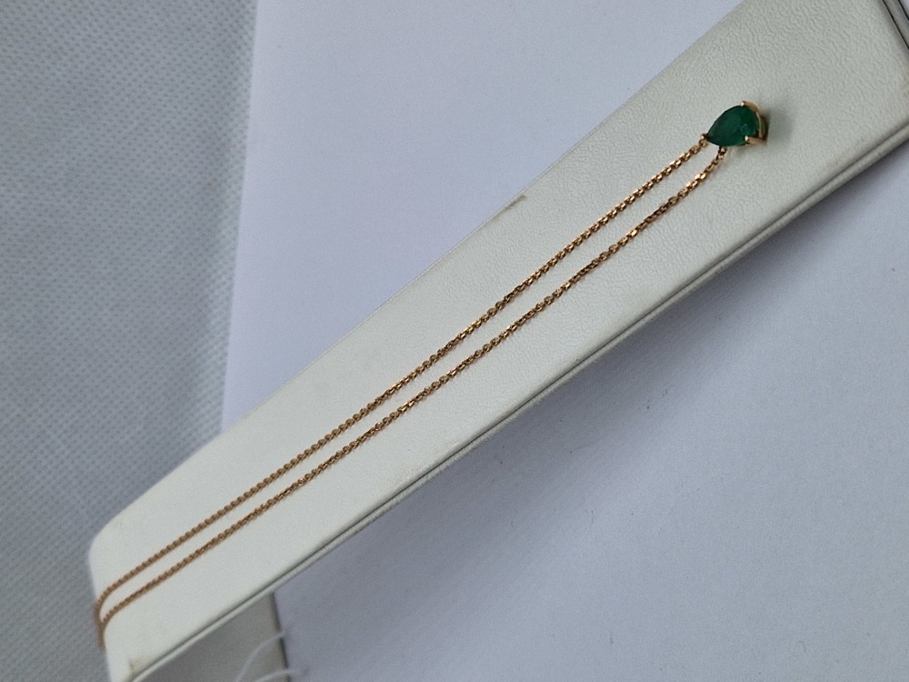 КОЛЬЕ С КАМНЕМ Au 585
