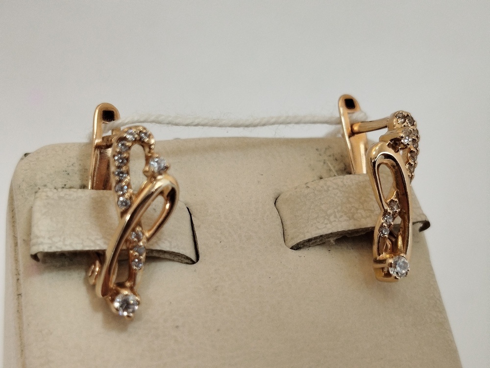 СЕРЬГИ С КАМНЯМИ (Au 585)