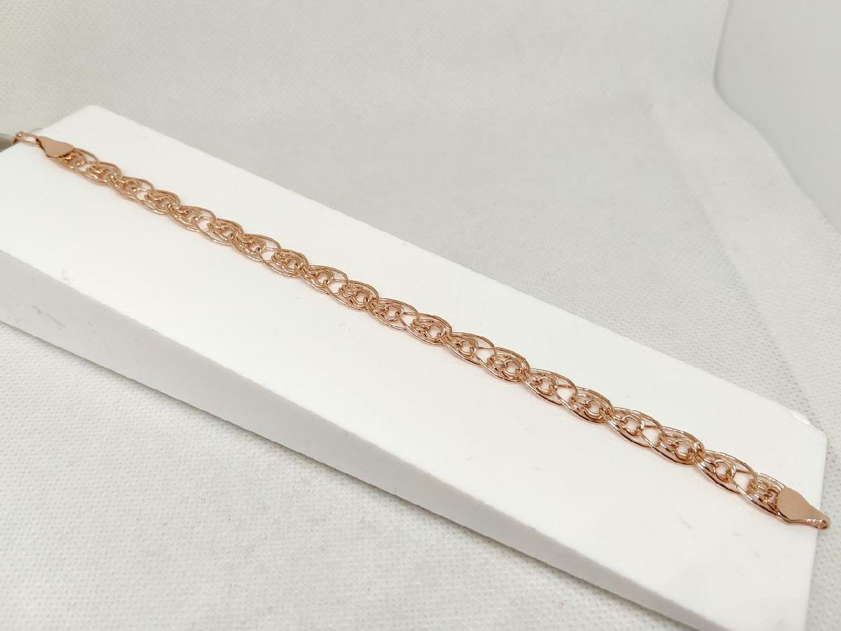 БРАСЛЕТ ПУСТОТЕЛЫЙ Нона бисмарк (Au 585)