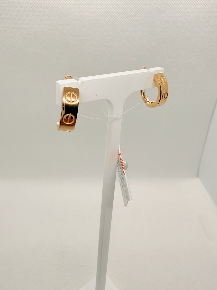 СЕРЬГИ БЕЗ КАМНЯ (Au 585)