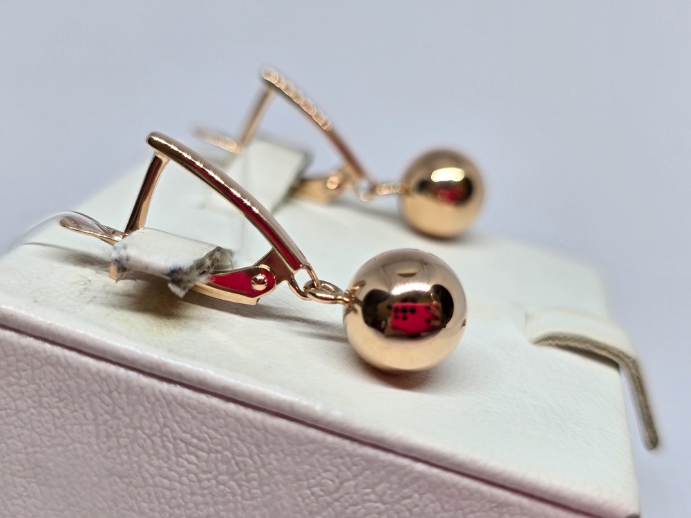 СЕРЬГИ БЕЗ КАМНЯ (Au 585)