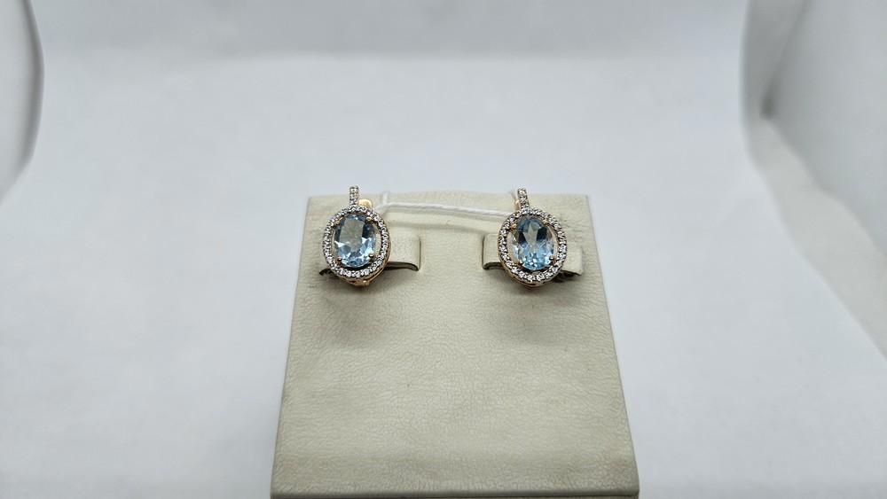 СЕРЬГИ С КАМНЯМИ (Au 585)