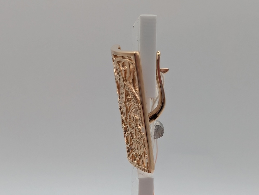 СБКМ585 СЕРЬГИ БЕЗ КАМНЯ (Au 585)