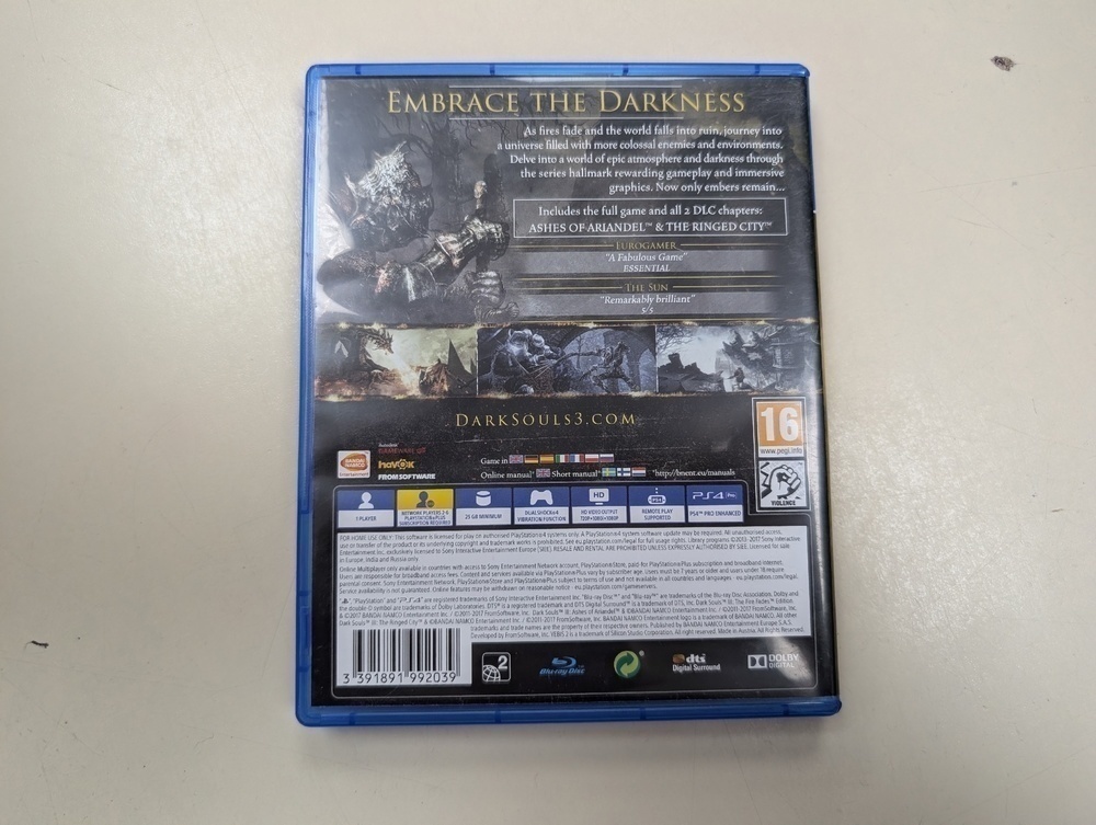 Игра Playstation 4 Dark Souls 3