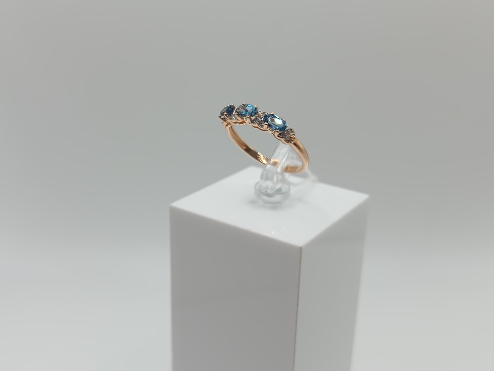 КОЛКМИ585 КОЛЬЦО С КАМНЯМИ (Au 585)