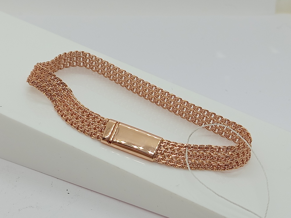 БРАСЛЕТ ПОЛНОВЕСНЫЙ Бисмарк тройной (Au 585)