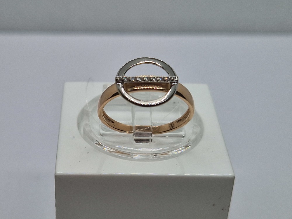 КОЛЬЦО С КАМНЯМИ (Au 585)