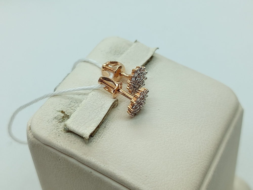 СПУС585 СЕРЬГИ ПУСЕТЫ (Au 585)