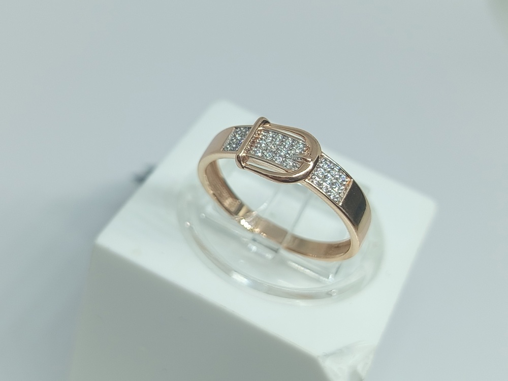 001351-1102 КОЛЬЦО С КАМНЯМИ (Au 585)