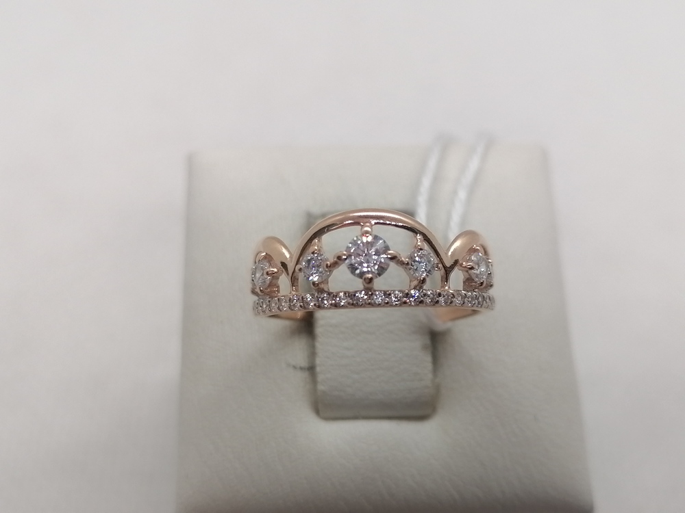 КОЛКМИ585 КОЛЬЦО С КАМНЯМИ (Au 585)
