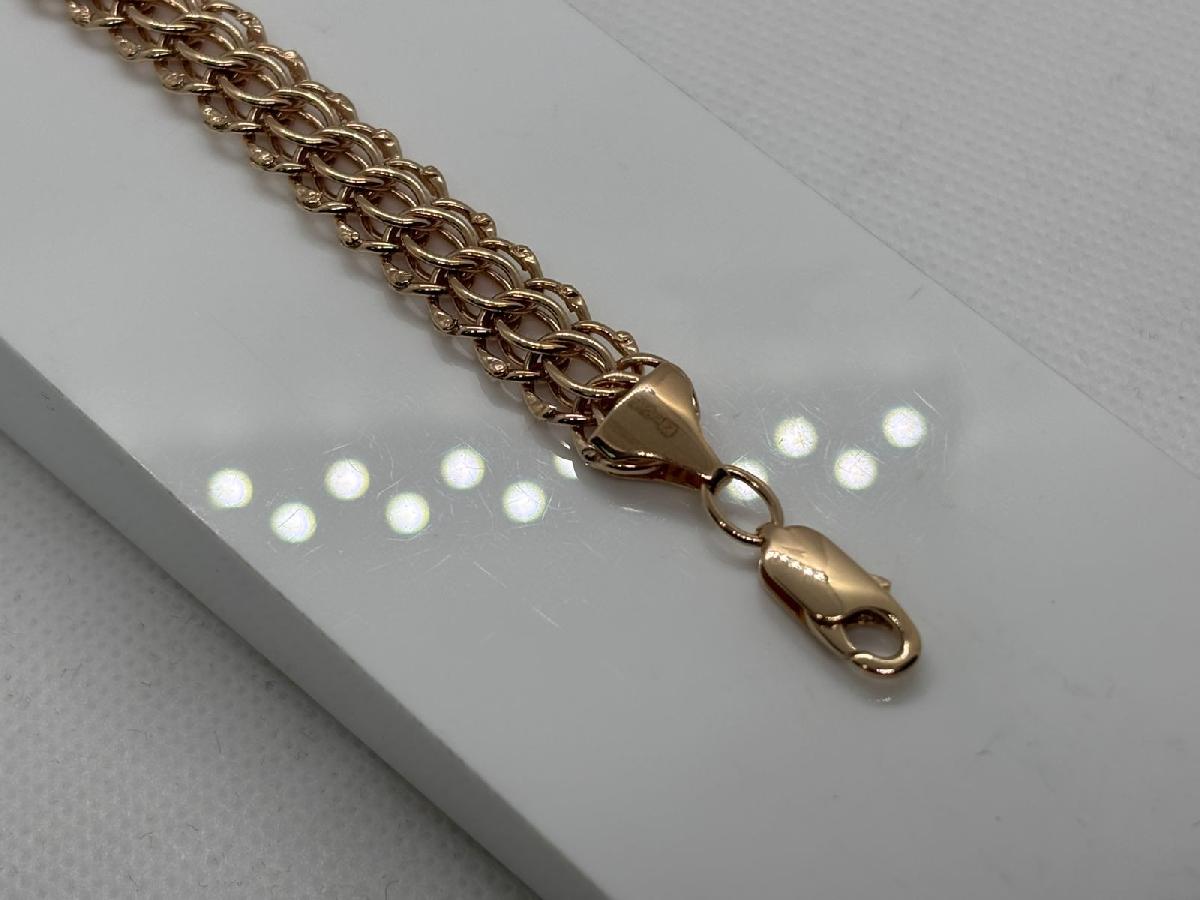 БРАСЛЕТ ПУСТОТЕЛЫЙ Итальянка (Au 585)