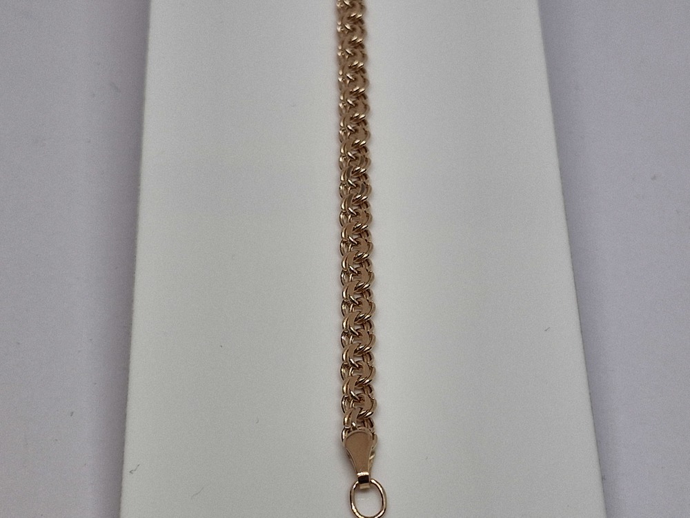 БРАСЛЕТ ПУСТОТЕЛЫЙ Бисмарк (Au 585)