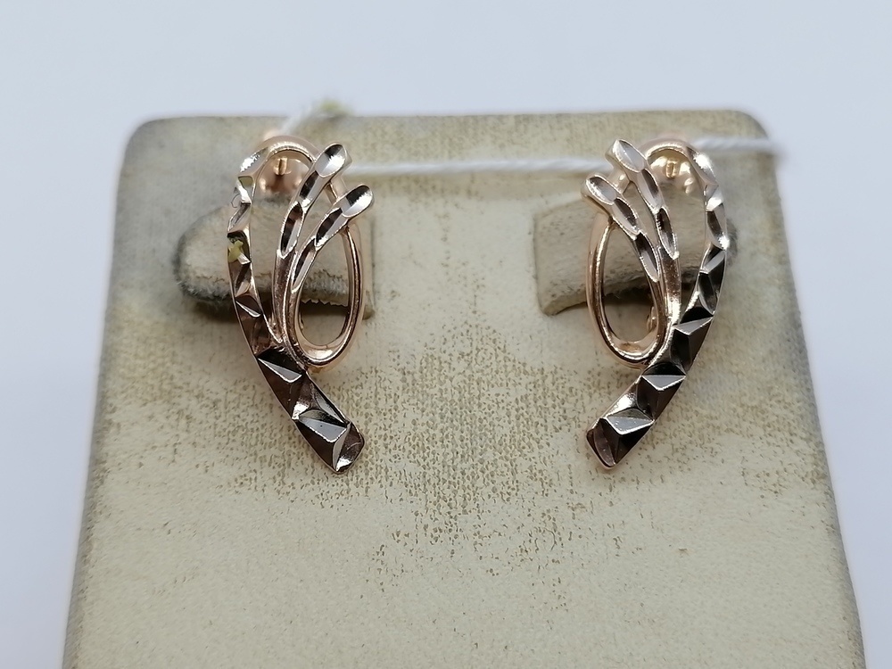 СЕРЬГИ БЕЗ КАМНЯ (Au 585)