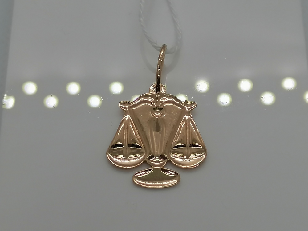 ПОДВЕСКА ЗНАК ЗОДИАКА ВЕСЫ Au 585
