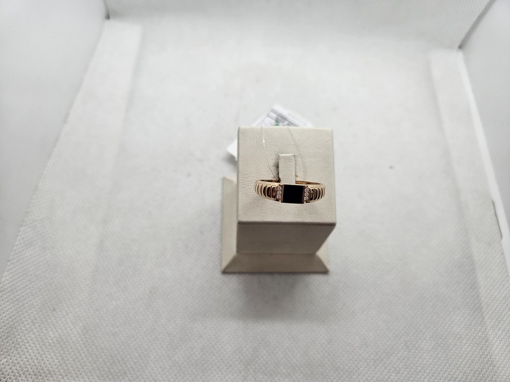 КОЛЬЦО ПЕЧАТКА с камнями (Au 585)