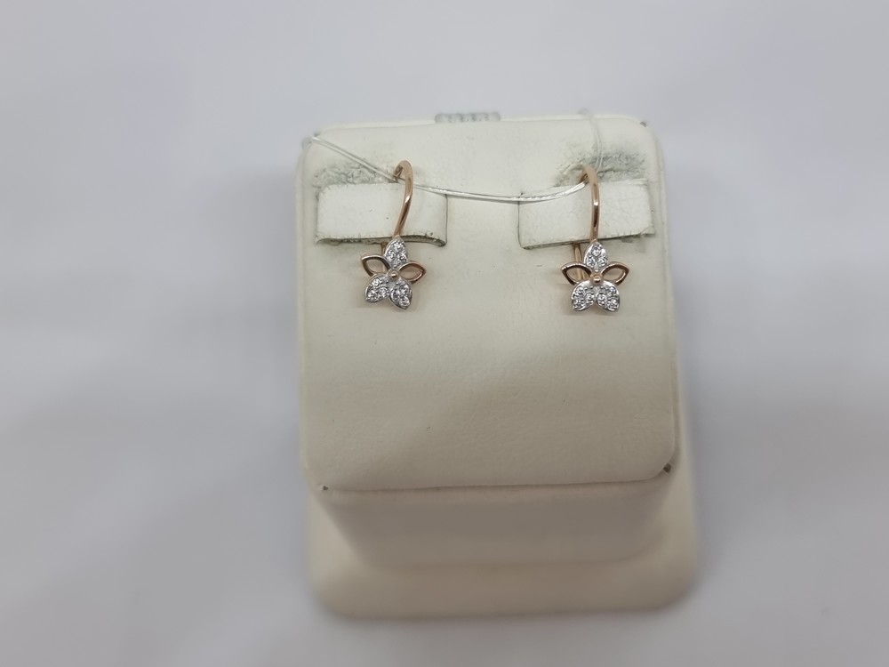 51-120-01485-1 СЕРЬГИ С ПЕТЕЛЬКОЙ (Au 585)