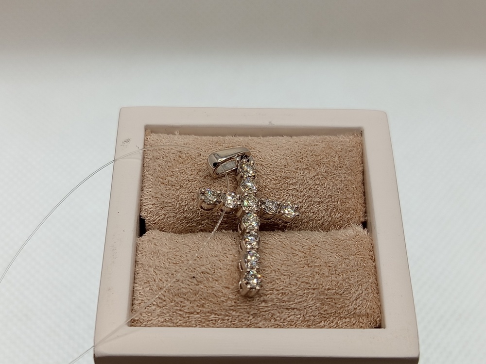 ПОДВЕСКА КРЕСТ Бриллиант (Au 585)