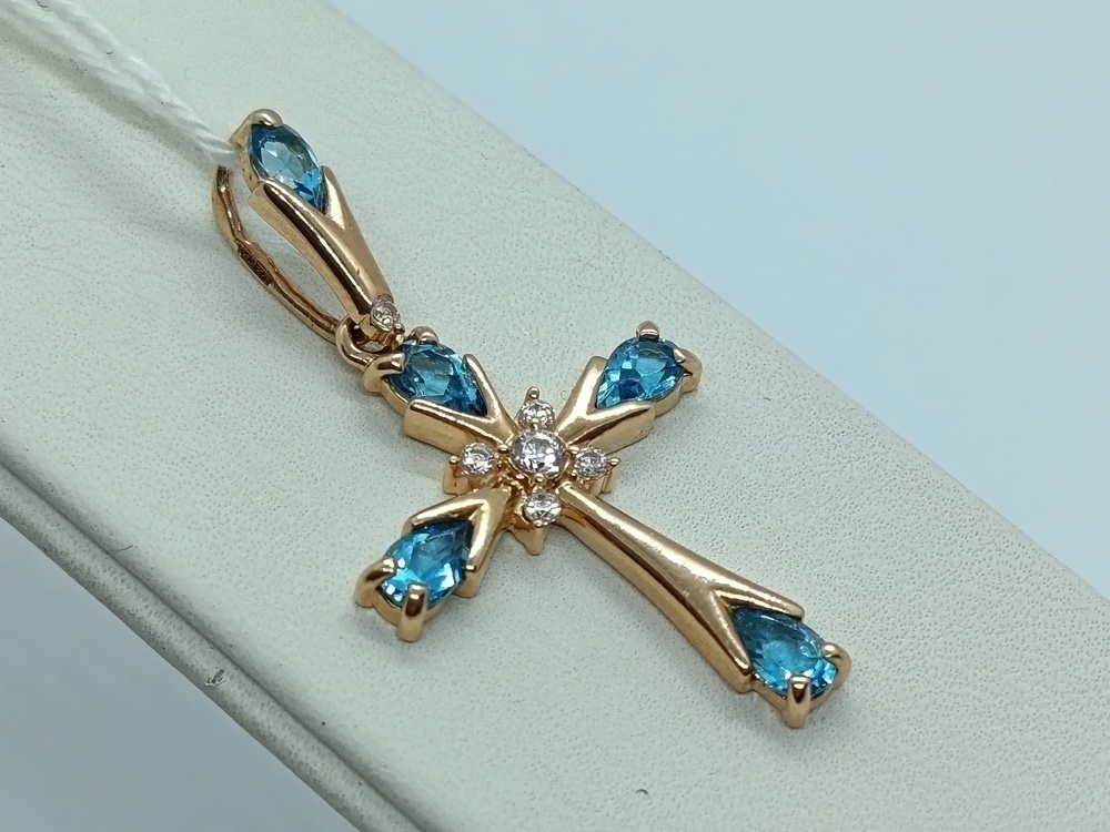 ПОДКМИ585 ПОДВЕСКА С КАМНЯМИ (Au 585)