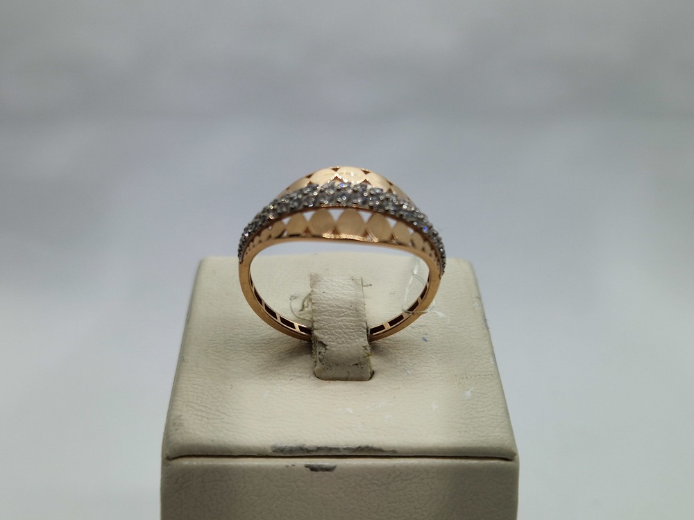 КОЛЬЦО С КАМНЯМИ (Au 585)