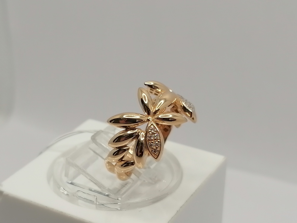 КОЛЬЦО С КАМНЯМИ (Au 585)