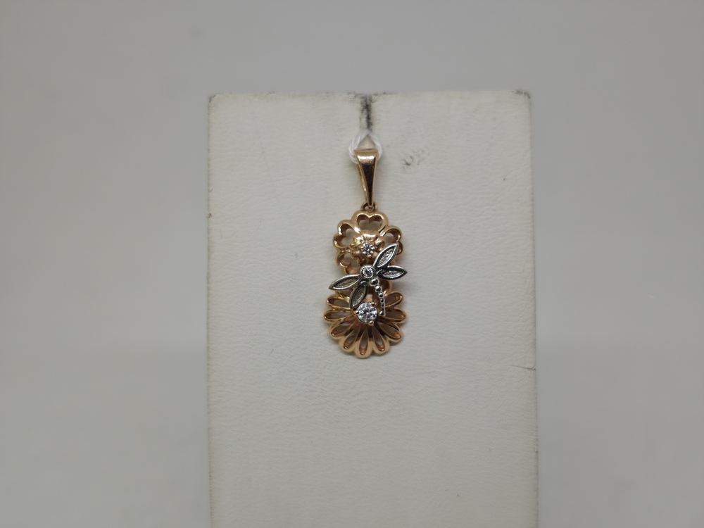 ПОДВЕСКА С КАМНЯМИ (Au 585)