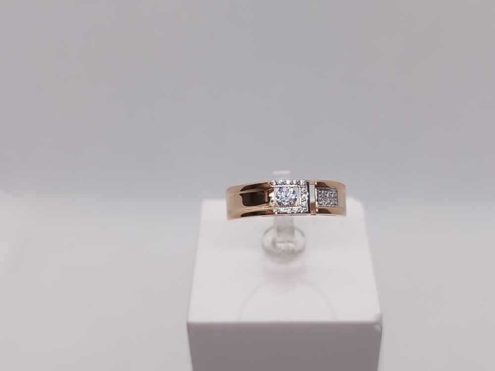 КОЛЬЦО С КАМНЯМИ (Au 585)