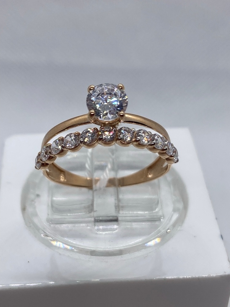 КОЛКМИ585 КОЛЬЦО С КАМНЯМИ (Au 585)
