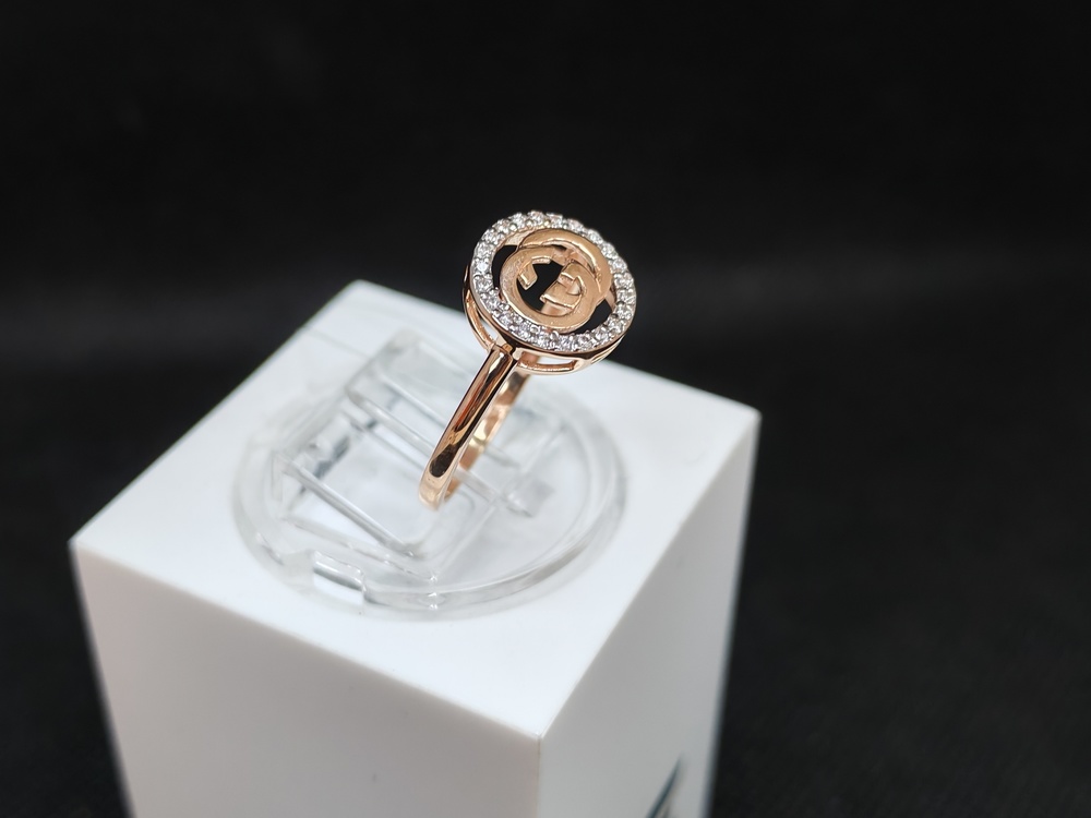 КОЛЬЦО С КАМНЯМИ (Au 585)