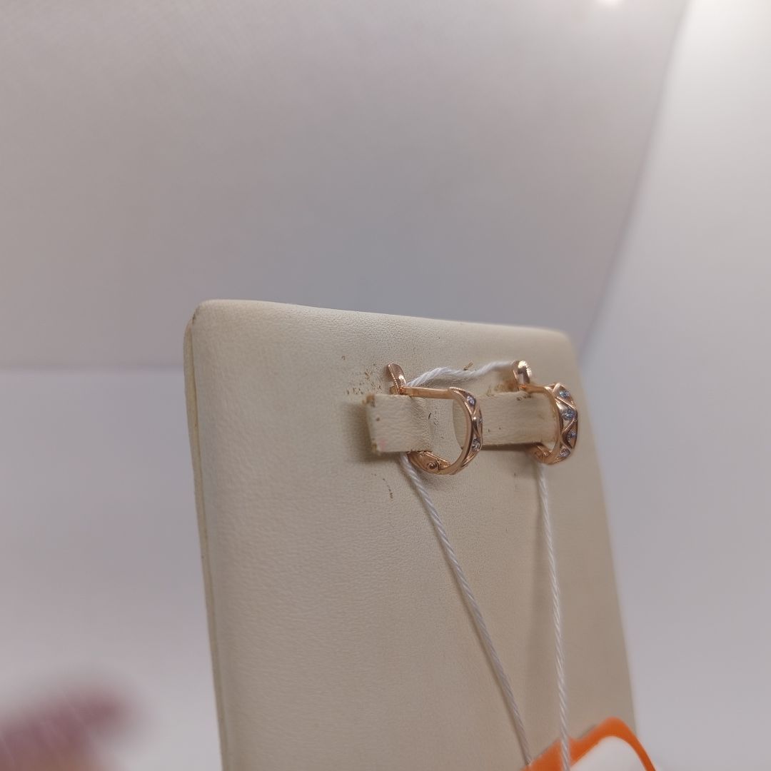 СКМИ585 СЕРЬГИ С КАМНЯМИ (Au 585)