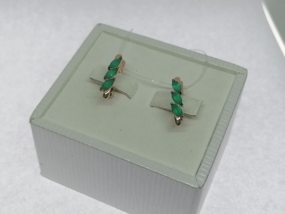 51-320-02012-3 СЕРЬГИ С КАМНЯМИ (Au 585)