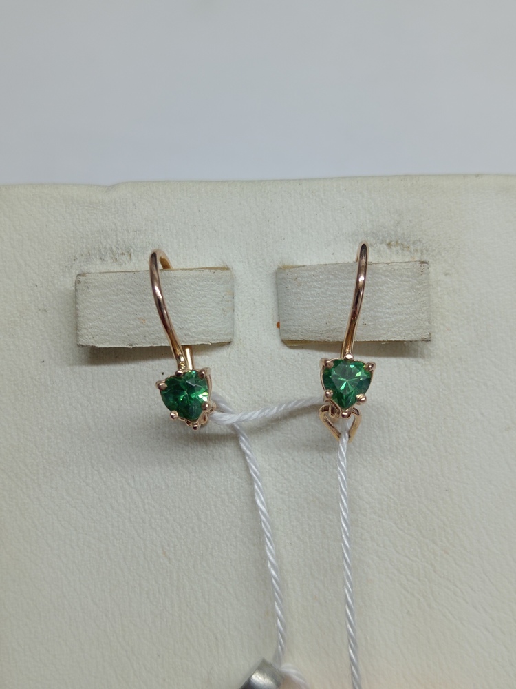 СЕРЬГИ С КАМНЕМ (Au 585)