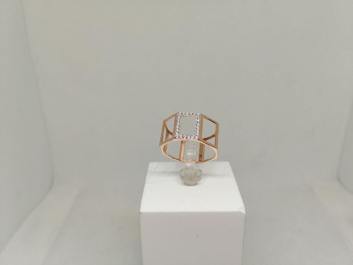 КОЛЬЦО С КАМНЯМИ (Au 585)