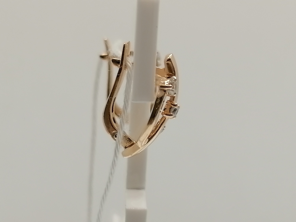 СКМИ585 СЕРЬГИ С КАМНЯМИ (Au 585)