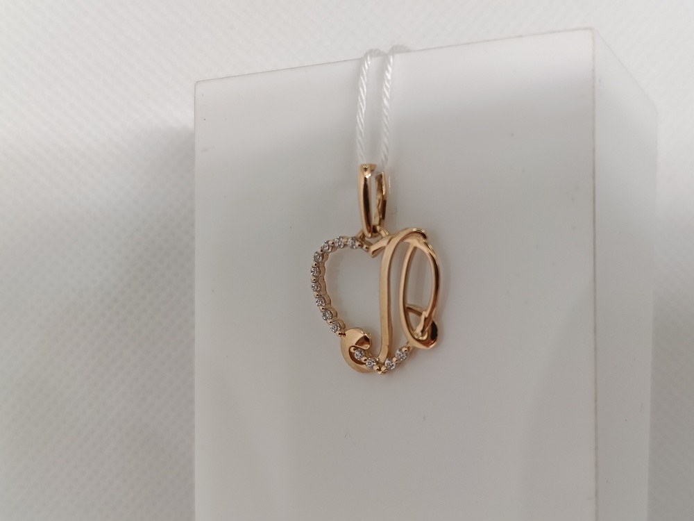 ПОДВЕСКА БУКВА Л Au 585