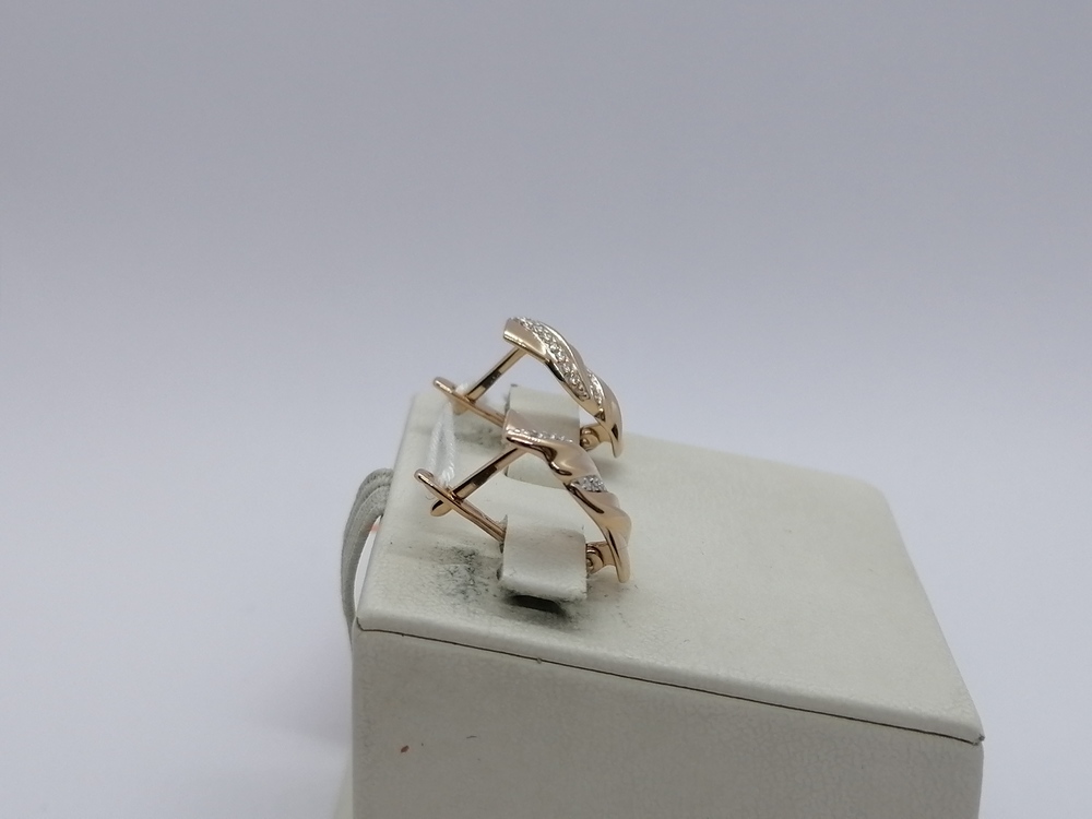 СКМИ585 СЕРЬГИ С КАМНЯМИ (Au 585)