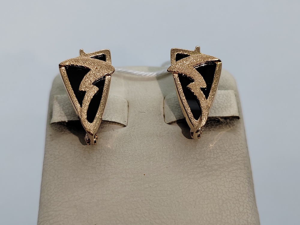 СЕРЬГИ С КАМНЕМ (Au 585)